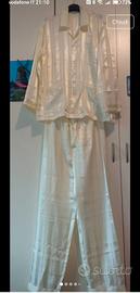 Pigiama uomo in misto seta taglia XL.