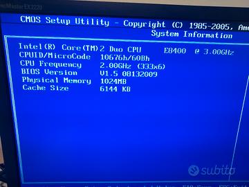 Scheda madre con processore Intel