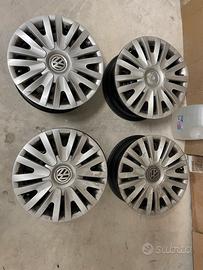 Cerchi in Ferro 15” + Copricerchi VW Golf V VI VII