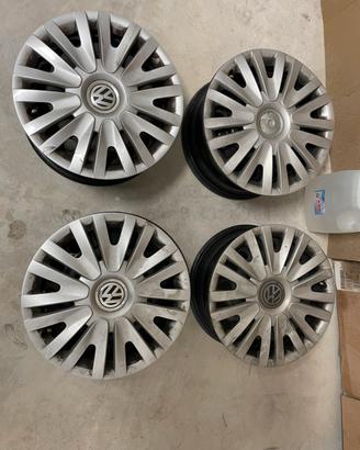 Cerchi in Ferro 15” + Copricerchi VW Golf V VI VII