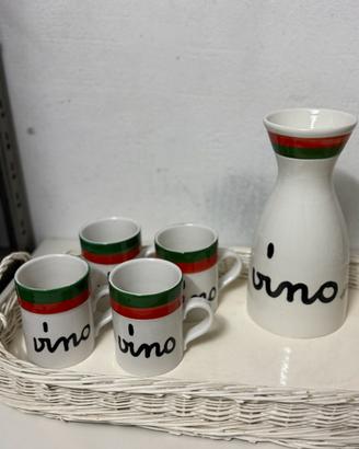 Set vino BALDELLI ceramiche