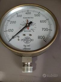 MANOMETRO ALLEMANO D.150 CON GAMBO VERTICALE 1/2″