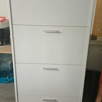 scarpiera bianca 150h 70l 18p