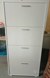 scarpiera bianca 150h 70l 18p