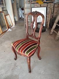 sedia in legno vintage