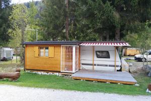 Roulotte Dethleffs Ex 760ER preingresso in legno