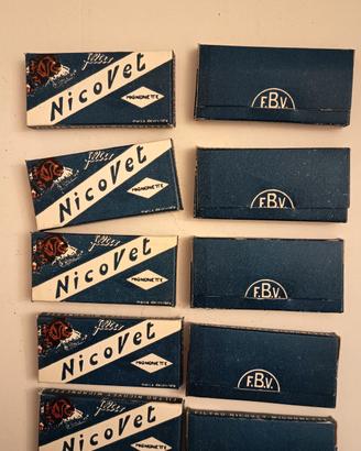 Lotto di n. 10 scatoline filtri vintage Nicovet 