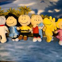 Set pupazzi peluche Snoopy Peanuts