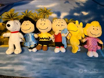 Set pupazzi peluche Snoopy Peanuts
