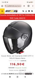 casco moto scorpion city II 