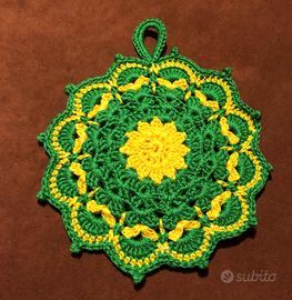 Presina fatta a mano all'uncinetto - nuova