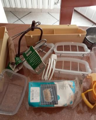 lotto accessori gabbie per uccelli 