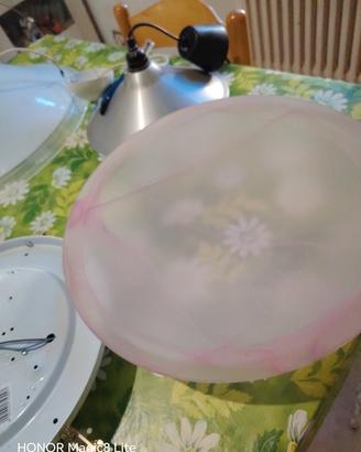 lampadario in vetro a plafoniera 