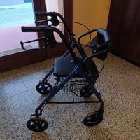 Deambulatore rollator pieghevole