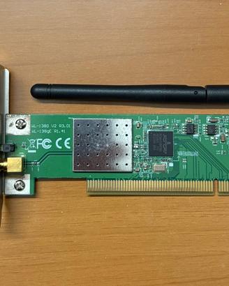 Scheda PCI Wi‑Fi ASUS WL‑138G V2 con antenna