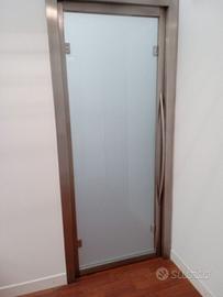 Porte scorrevoli acciaio e vetro