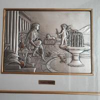 Quadro laminato in argento 925