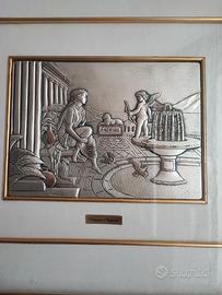 Quadro laminato in argento 925
