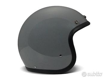 Crayon grey - casco jet vintage moto