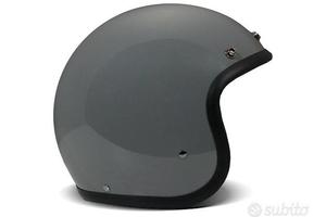 Crayon grey - casco jet vintage moto