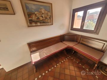 panca angolare in noce nazionale