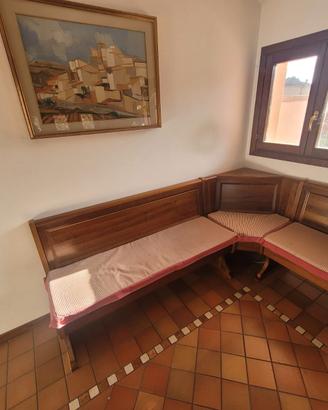 panca angolare in noce nazionale