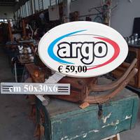 Insegna Tabella al  pubblicitaria Argo 50x30x6