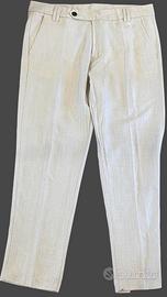 Pantalone classico imperial uomo beige nuovo