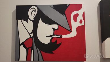 Quadri colori acrilici Lupin 3 40x40 cm