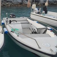 barca con pilotina 5m e motore, pronta alla boa