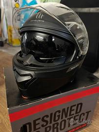 Casco moto modulare Mt Helmet Nero Opaco Taglia M
