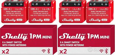 Shelly 1PM Mini Gen3, (4pezzi)