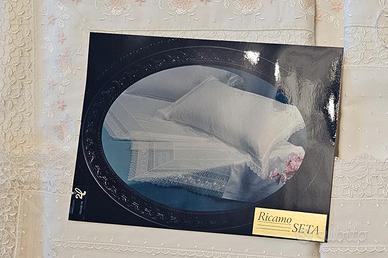 Lenzuola matrimoniale SETA completo letto federe