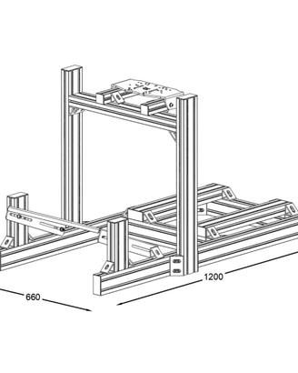 Postazione di guida simracing TZ SIMPROJECT TZ80