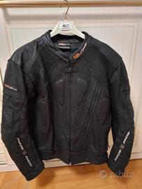 giacca moto in pelle NB Sports