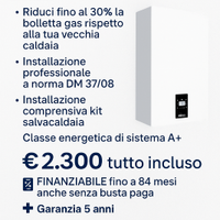 Caldaia Ferroli Bluehelix 24C €2300 installata