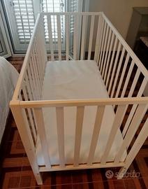 lettino completo di materasso