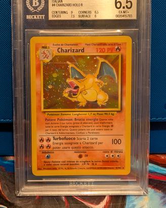 Charizard Holo R 4/102 - BGS 6.5 - Italiano