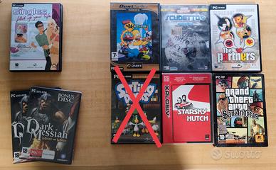 Giochi e Custodie Playstation 2 e 3 + PC Vintage