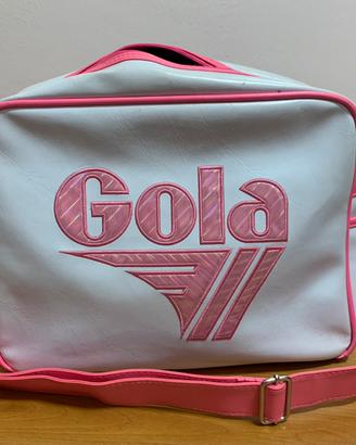 Borsa “Gola” bianca e rosa