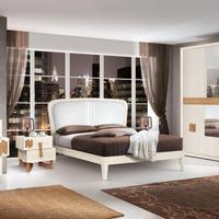 Mia: camera da letto moderna in legno frassino