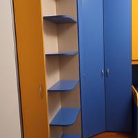 Cameretta due letti a castello.