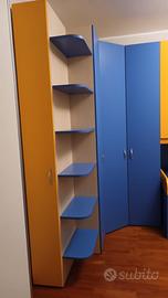 Cameretta due letti a castello.