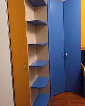 Cameretta due letti a castello.