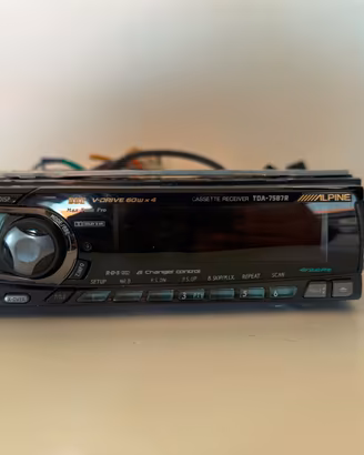 AUTORADIO CASSETTE ALPINE TDM-7587R CON TELECOMAND