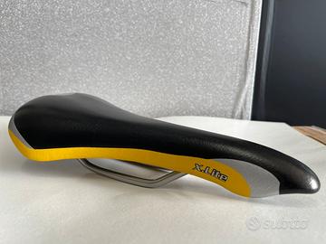 Sella Bici X-Lite Nera-Grigia-Gialla