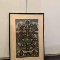 Quadro thangka tibetano