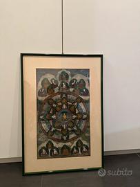 Quadro thangka tibetano