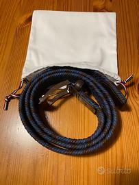 Cintura intrecciata in corda e pelle Paolo Vitale