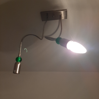 Lampadari sfere verde e sfere azzurro